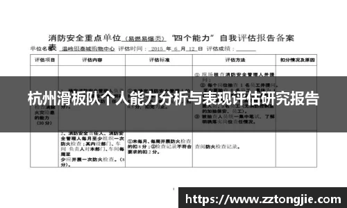 杭州滑板队个人能力分析与表现评估研究报告